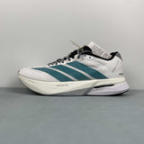 Adizero Boston 13 White Cyan Black