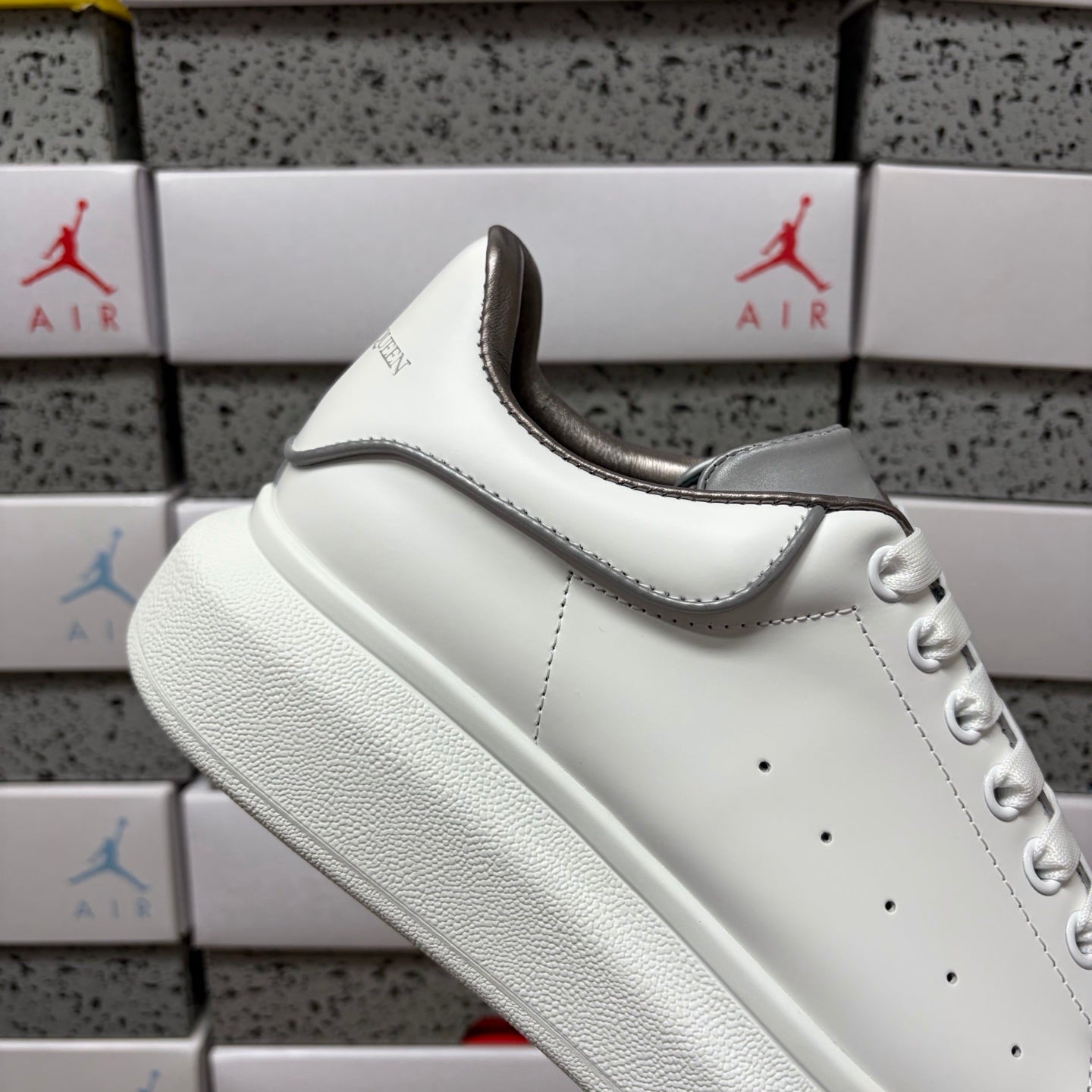 Alexander McQueen Silver Shadow Drip Sneakers