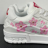 Trainer White and Pink Flowers