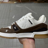 Trainer White and Brown