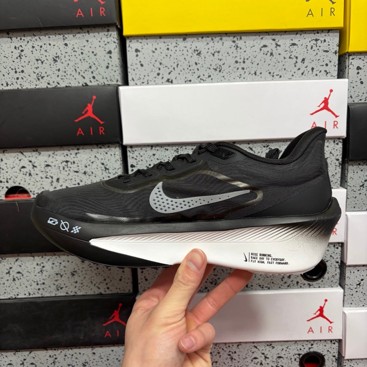 Zoom Fly 6 Black/Grey/White