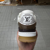 Trainer White and Brown