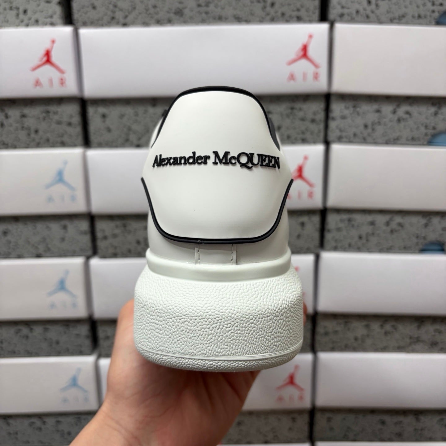 Alexander McQueen Shadow White Black Drip Sneakers
