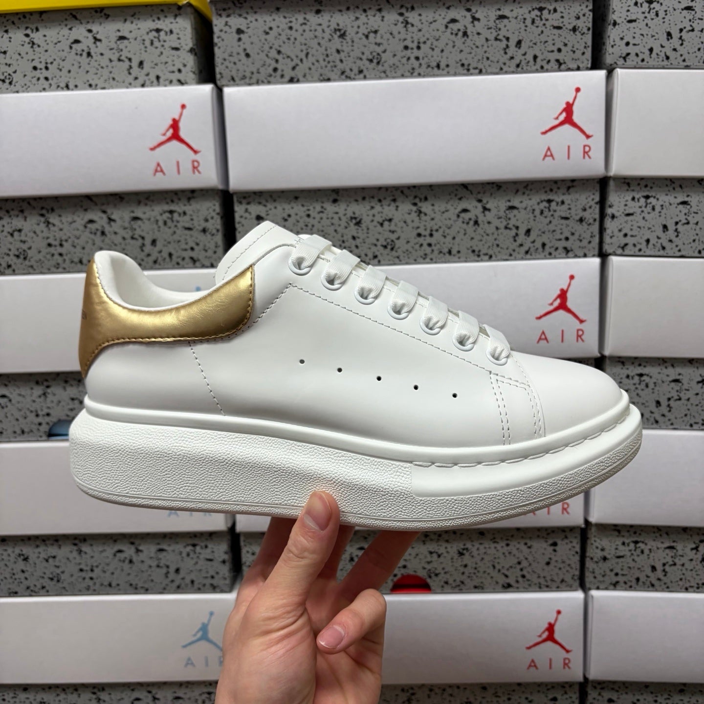 Alexander McQueen Gold Drip Sneakers