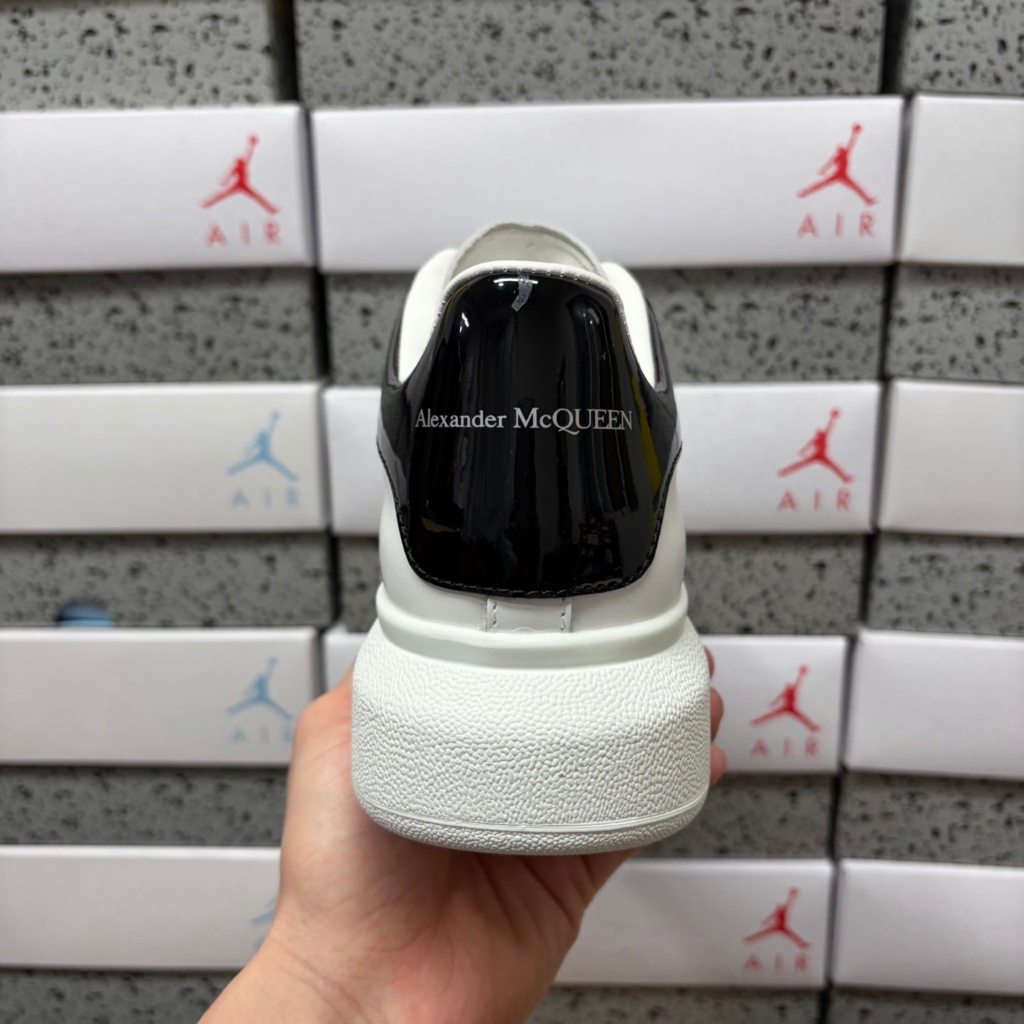 Alexander McQueen Mirror Black Drip Sneakers