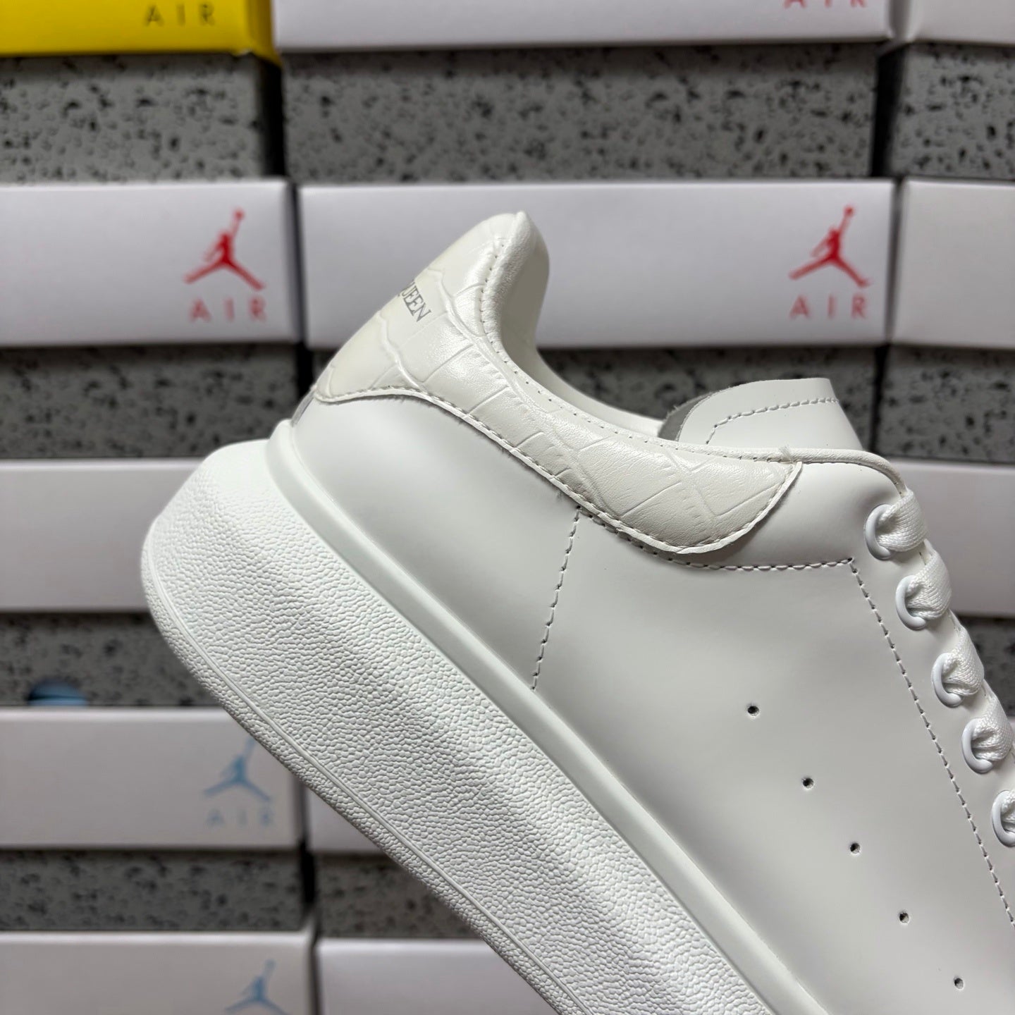 Alexander McQueen Turtle White Drip Sneakers