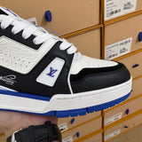 Trainer White and Blue