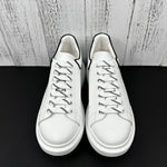 Alexander McQueen White and Black Drip Sneakers