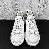 Alexander McQueen White and Black Drip Sneakers