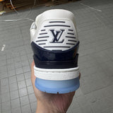 Trainer White and Navy Blue