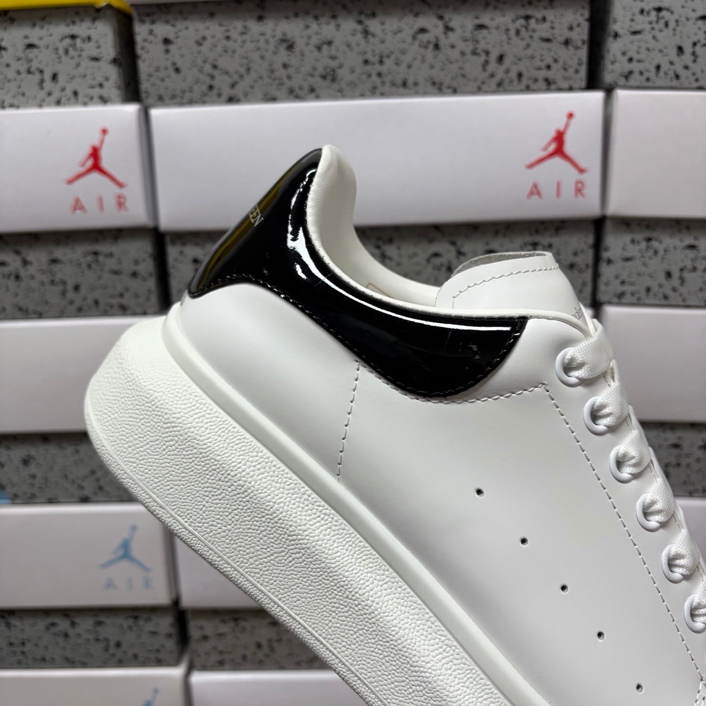 Alexander McQueen Mirror Black Drip Sneakers