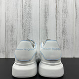 Alexander McQueen White and Blue Drip Sneakers