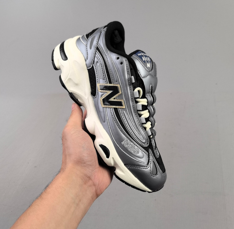 1000 Silver Metallic Black