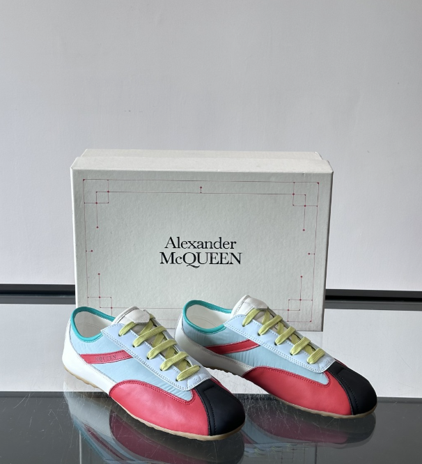 Alexander Mcqueen Boxe Multicolor Drip Sneakers