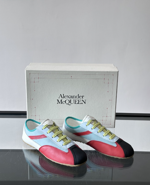 Alexander Mcqueen Boxe Multicolor Drip Sneakers