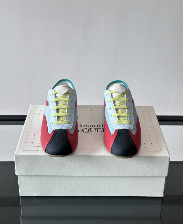 Alexander Mcqueen Boxe Multicolor Drip Sneakers