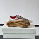 Alexander Mcqueen Boxe Beige/Red Drip Sneakers