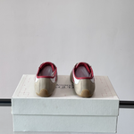 Alexander Mcqueen Boxe Beige/Red Drip Sneakers