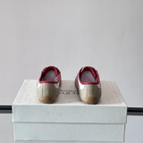 Alexander Mcqueen Boxe Beige/Red Drip Sneakers