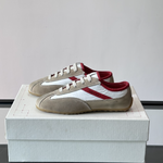 Alexander Mcqueen Boxe Beige/Red Drip Sneakers