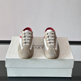 Alexander Mcqueen Boxe Beige/Red Drip Sneakers