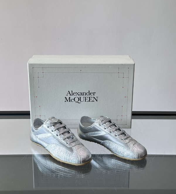 Alexander Mcqueen Boxe Grey Drip Sneakers