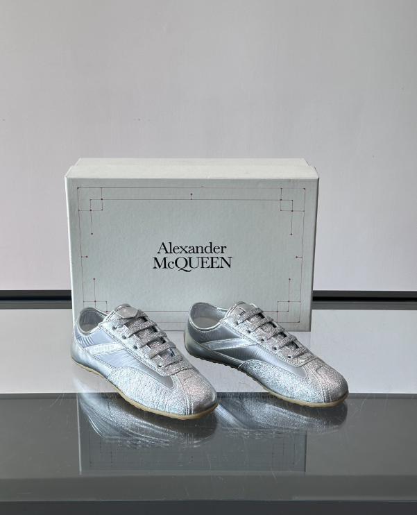 Alexander Mcqueen Boxe Grey Drip Sneakers