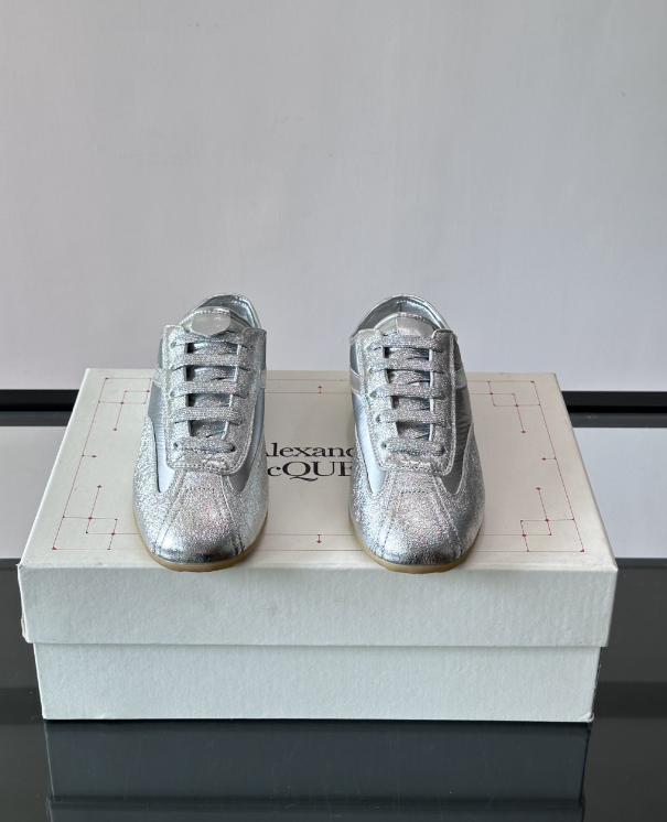 Alexander Mcqueen Boxe Grey Drip Sneakers