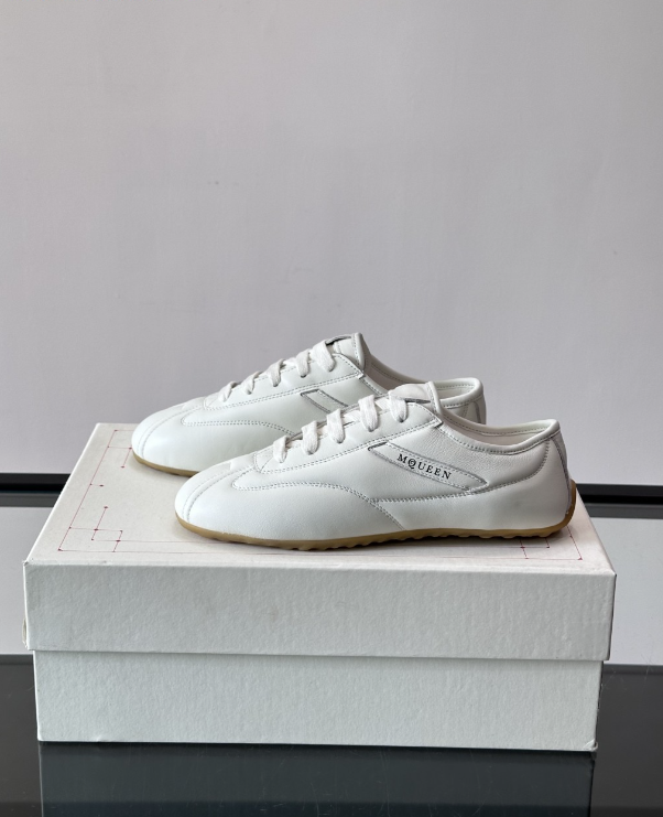 Alexander Mcqueen White Drip Sneakers