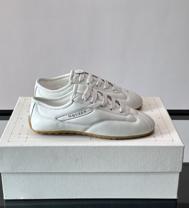 Alexander Mcqueen White Drip Sneakers