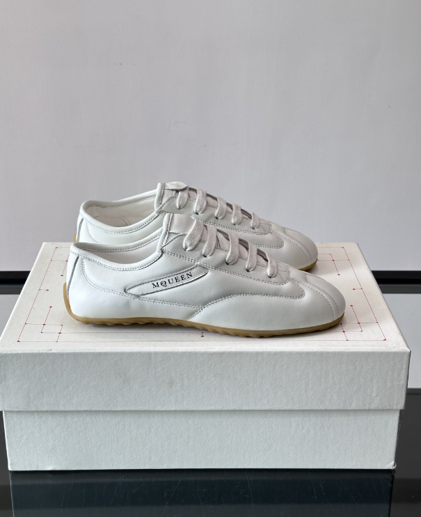 Alexander Mcqueen White Drip Sneakers