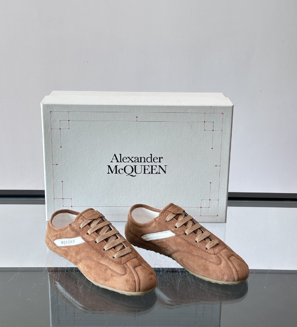 Alexander Mcqueen Brown Drip Sneakers