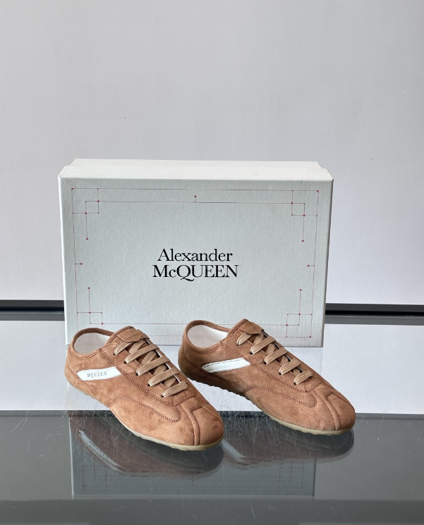 Alexander Mcqueen Brown Drip Sneakers