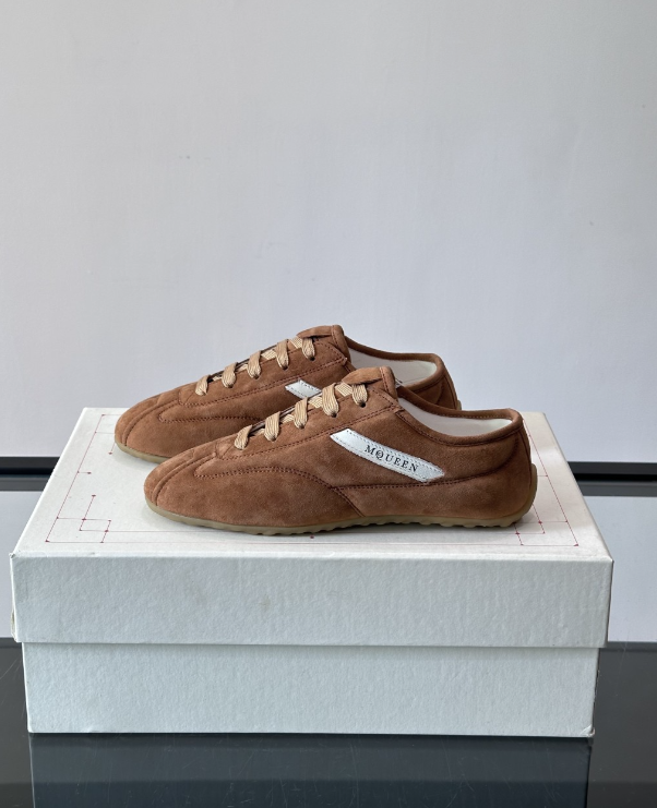 Alexander Mcqueen Brown Drip Sneakers