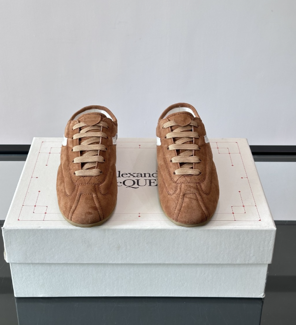 Alexander Mcqueen Brown Drip Sneakers