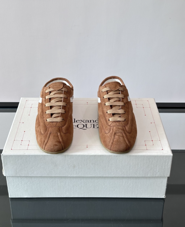 Alexander Mcqueen Brown Drip Sneakers