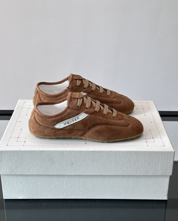 Alexander Mcqueen Brown Drip Sneakers