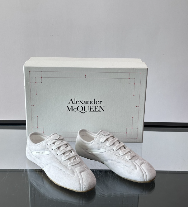 Alexander Mcqueen White Drip Sneakers