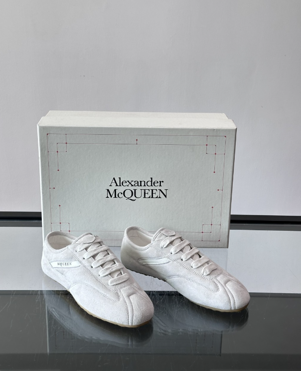 Alexander Mcqueen White Drip Sneakers