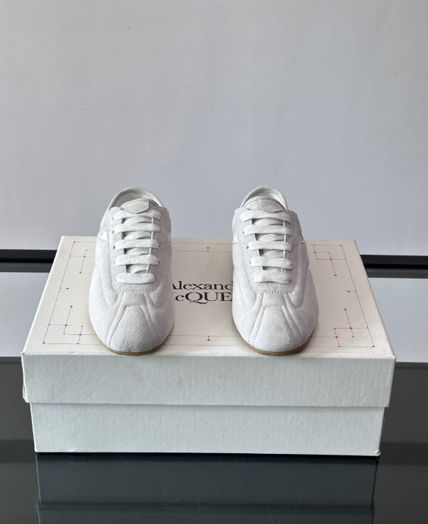 Alexander Mcqueen White Drip Sneakers