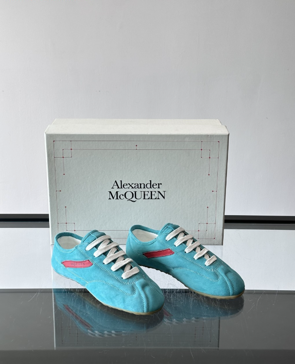 Alexander Mcqueen Dark Blue Drip Sneakers
