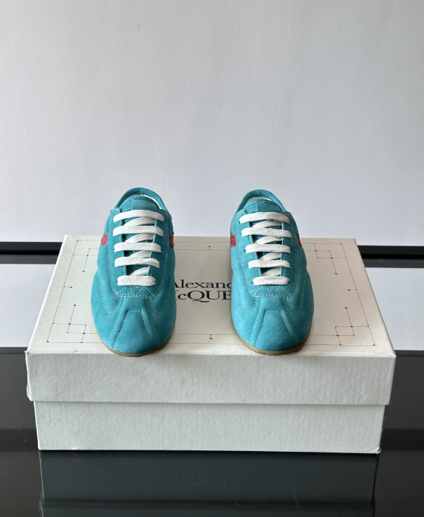 Alexander Mcqueen Dark Blue Drip Sneakers