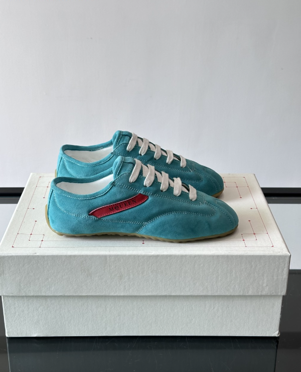 Alexander Mcqueen Dark Blue Drip Sneakers