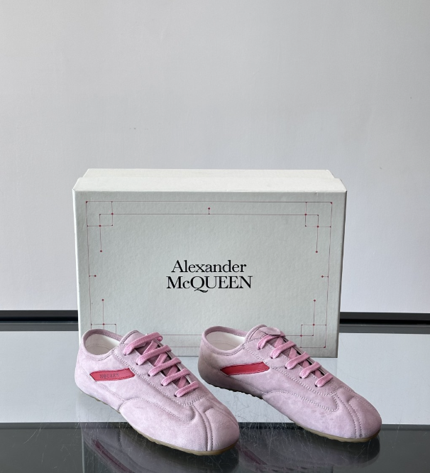 Alexander Mcqueen Dark Pink Drip Sneakers