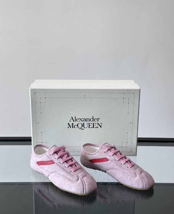 Alexander Mcqueen Dark Pink Drip Sneakers
