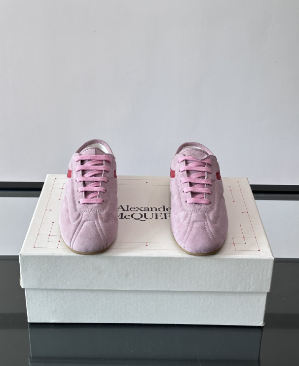 Alexander Mcqueen Dark Pink Drip Sneakers