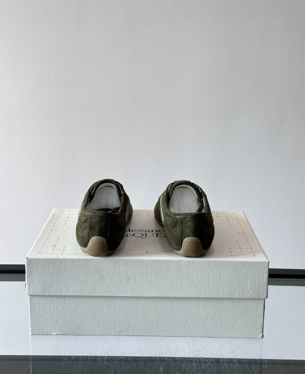 Alexander Mcqueen Dark Green Drip Sneakers