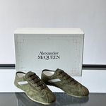 Alexander Mcqueen Dark Green Drip Sneakers
