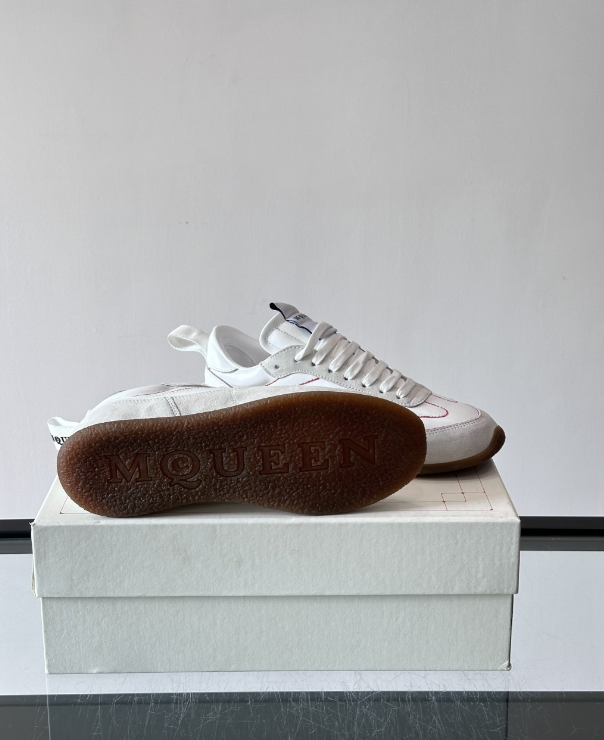 Alexander Mcqueen White Drip Sneakers