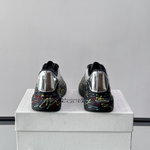 Alexander McQueen Oversized Black Multicolor Drip Sneakers
